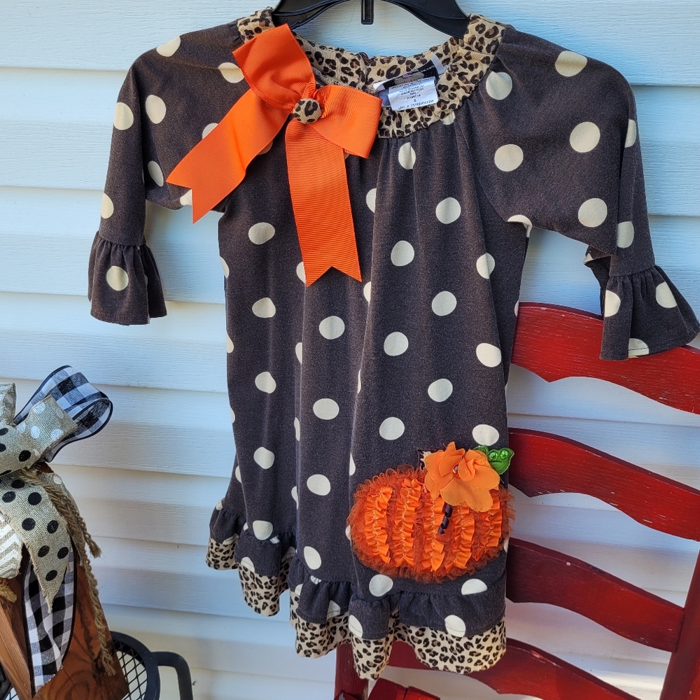 Rare Editions - Fall Pumpkin Dress Size 6
